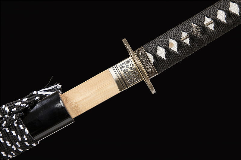 Bright Black Katana, Wooden Katana, Japanese Samurai Sword, Handmade Wood â swordculture, Dark Katana, HD wallpaper